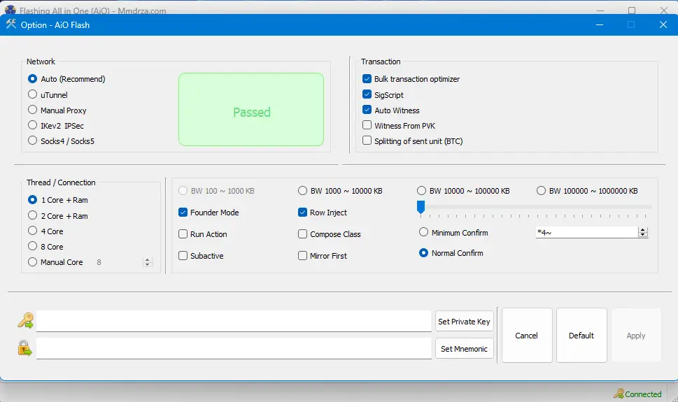 Flash AiO - Option Section (Config and Setting Core) Flash AiO - Option Section (Config and Setting Core)